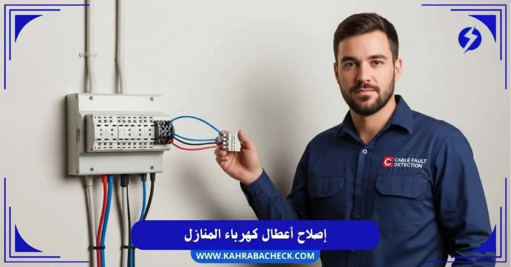 إصلاح أعطال كهرباء المنازل