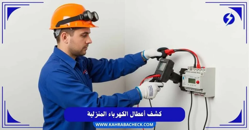 كشف أعطال الكهرباء المنزلية