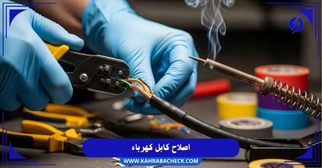 اصلاح كابل كهرباء